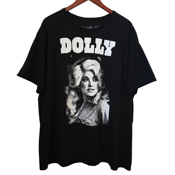 Dolly Parton Graphic T-Shirt Black 3XL Oversized Country Music Tee - Picture 1 of 10